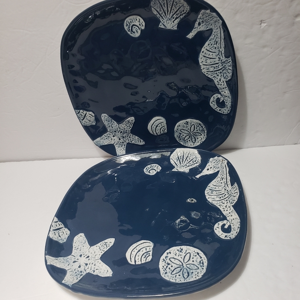 Set Of 2 AMICI HOME Square Dinner Plates